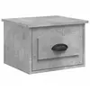 vidaXL Table de chevet murale gris béton 50x36x40 cm