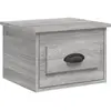 vidaXL Table de chevet murale sonoma gris 41,5x36x28 cm