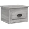 vidaXL Tables de chevet murales 2 pcs sonoma gris 41,5x36x28 cm
