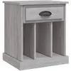 vidaXL Table de chevet sonoma gris 43x36x50 cm