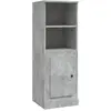 vidaXL Buffet haut gris béton 36x35,5x103,5 cm bois d'ingénierie