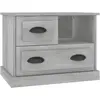 vidaXL Table de chevet gris béton 60x39x45 cm