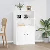vidaXL Buffet haut blanc 60x35,5x103,5 cm bois d'ingénierie