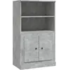 vidaXL Buffet haut gris béton 60x35,5x103,5 cm bois d'ingénierie