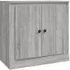 vidaXL Buffet sonoma gris 70x35,5x67,5 cm bois d'ingénierie
