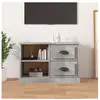 vidaXL Meuble TV gris béton 73x35,5x47,5 cm bois d'ingénierie