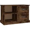vidaXL Meuble TV chêne fumé 73x35,5x47,5 cm bois d'ingénierie