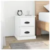 vidaXL Table de chevet blanc 39x39x47,5 cm bois d’ingénierie