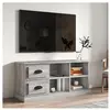 vidaXL Meuble TV sonoma gris 102x35,5x47,5 cm bois d'ingénierie
