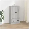 vidaXL Buffet haut sonoma gris 60x35,5x103,5 cm bois d'ingénierie