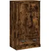 vidaXL Buffet haut chêne fumé 60x35,5x103,5 cm bois d'ingénierie