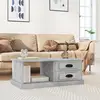vidaXL Table basse Gris béton 90x50x35 cm Bois d'ingénierie