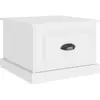 vidaXL Table basse blanc 50x50x35 cm bois d'ingénierie