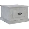 vidaXL Table basse gris béton 50x50x35 cm bois d'ingénierie