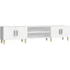 vidaXL Meuble TV blanc 180x31,5x40 cm bois d'ingénierie
