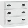 vidaXL Buffet blanc 70x35,5x67,5 cm bois d'ingénierie
