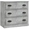 vidaXL Buffet gris béton 70x35,5x67,5 cm bois d'ingénierie