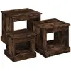 vidaXL Tables basses 3 pcs chêne fumé bois d'ingénierie