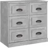 vidaXL Buffet gris béton 70x35,5x67,5 cm bois d'ingénierie