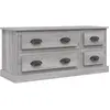 vidaXL Meuble TV sonoma gris 100x35,5x45 cm bois d'ingénierie