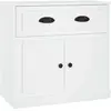 vidaXL Buffet blanc 70x35,5x67,5 cm bois d'ingénierie