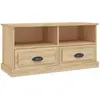 vidaXL Meuble TV chêne sonoma 93x35,5x45 cm bois d'ingénierie