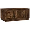 vidaXL Table basse chêne fumé 102x50x44 cm bois d'ingénierie