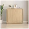 vidaXL Buffet chêne sonoma 80x34x75 cm bois d'ingénierie