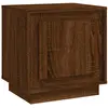 vidaXL Tables de chevet 2pcs chêne marron 44x35x45cm bois d'ingénierie