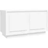 vidaXL Meuble TV blanc 80x35x45 cm bois d'ingénierie