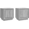 vidaXL Tables de chevet 2 pcs sonoma gris 44x35x45cm bois d'ingénierie