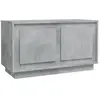 vidaXL Meuble TV gris béton 80x35x45 cm bois d'ingénierie