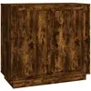 vidaXL Buffet chêne fumé 80x34x75 cm bois d'ingénierie
