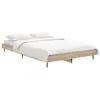 vidaXL Cadre de lit chêne sonoma 120x190 cm bois d'ingénierie