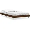 vidaXL Cadre de lit chêne marron 90x200 cm bois d'ingénierie