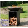 RJRoyal Living Plancha grill BBQ Amigo grillring met hoes en houtopsla...