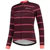 Rogelli Stripe Fietsjack Winter - Dames - Bordeaux, Koraal - Maat XL