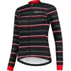 Rogelli Stripe Fietsjack Winter - Dames - Zwart, Rood - Maat M