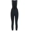 Rogelli Essential Lange Fietsbroek - Met Bretels - Dames - Zwart - Maat XL