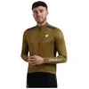 Rogelli Mono Fietsshirt Heren- Wielershirt met Lange Mouwen - Bruin - Maat L