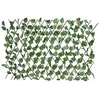 Treillis Extensible 180 X H 90 Cm Avec Feuillage Artificiel - Grille 7 X 7 Cm
