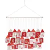 Excellent Houseware Adventskalender HUISJES, 70 x 60 cm