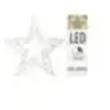 Merkloos / Sans marque Verlichte decoratie ster - warm wit - 960 leds - 38 cm - metaal - krans - timer