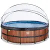 Piscine avec pompe filtrante à sable et dôme et pompe à chaleur enfant...