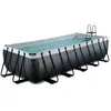 Piscine EXIT Black Leather 540x250x122cm avec pompe filtrante à sable ...