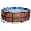Piscine avec pompe filtrante à sable enfant Exit Toys Wood 427 x 122 c...