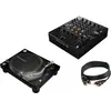 Pioneer DJ DJM-750MK2 + 2 x Pioneer PLX-1000 draaitafel + 2 x RCA