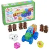 Coffret ferme - Jeu de construction - JELLY BLOX - GOLIATH - Briques s...