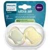 Avent Avent Sucette Ultra Air Jour 18M+ Uni Nature sans BPA x2