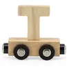 Tryco Houten Naturel Lettertrein Letter T - Letterwagon voor Woorden e...